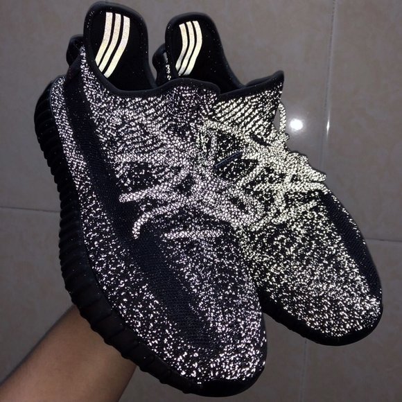Shoes - Adidas Originals Yeezy Boost 350 V2 Black Static Reflective Women's Shoes